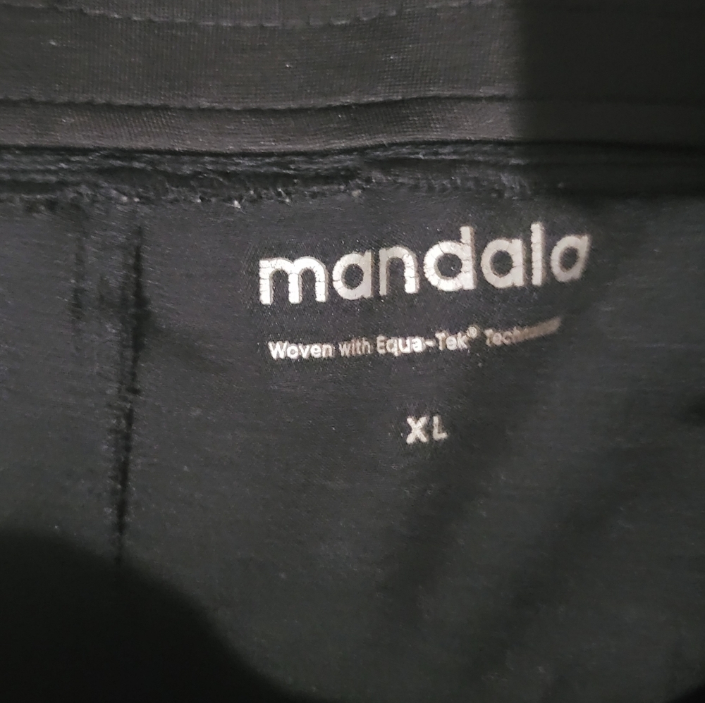 Mandala black scrub pants